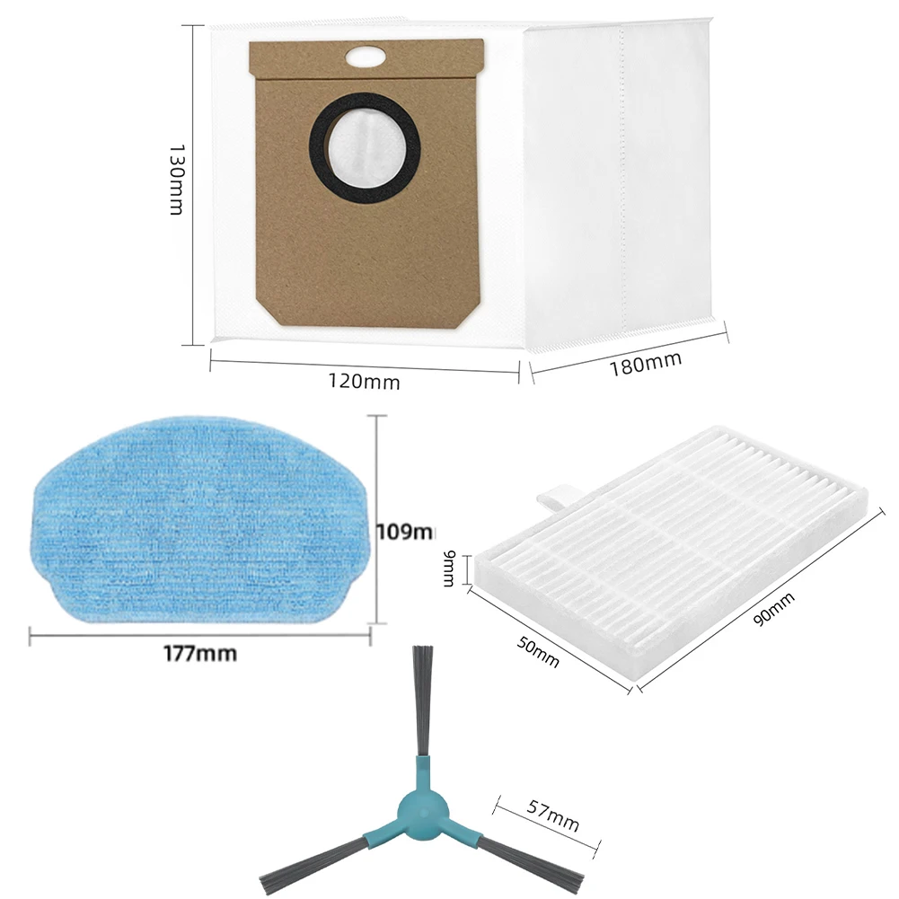 Для Conga 7690, Immortal Max Home M, боковая щетка, фильтр, тканевый мешок для пыли, бытовые принадлежности, чистящие детали пылесоса на складе