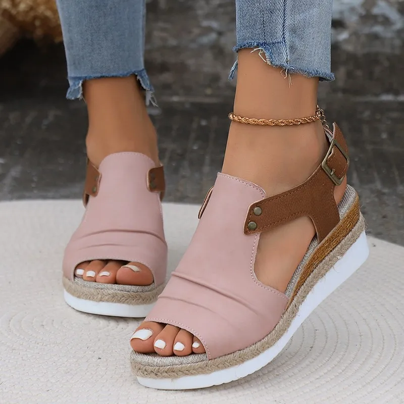 Shoes for Women 2023 Hot Sale Modern Sandals Women's Sandals Summer Dress Sandals Women Peep Toe Shoes Female Platform Sandals