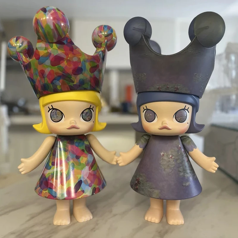 

Original Molly 400% Monet Water Lilies Mega Royal MEILIN Crown Van Museum Almond Blossom Figure Toy Girl Adorable Toys Gift