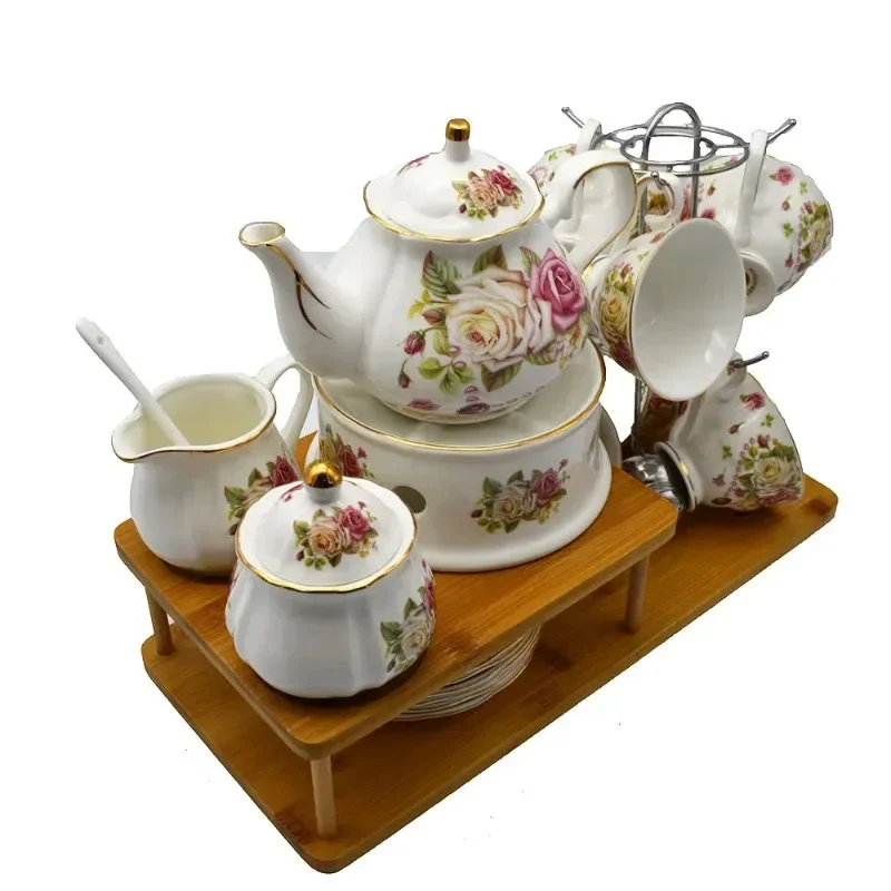 Beautiful Kitchen High Quality Tea Set 10pcs Ceramic Tea Sets Cup  For Drink Tea Coffee