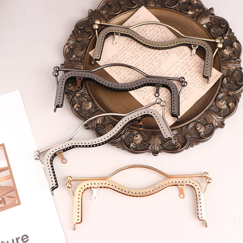 [YU]1Pc Fashion Women Bags Handle Metal DIY Coin Purse Bag Handle Handbag Clasp Lock Arch Frame Bags Accessories