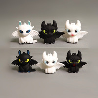 Movie How To Train Your Dragon Toothless Night Fury Decor PVC Collectible Action Figures Cute Model Dolls Kids Hobby Toys Gift