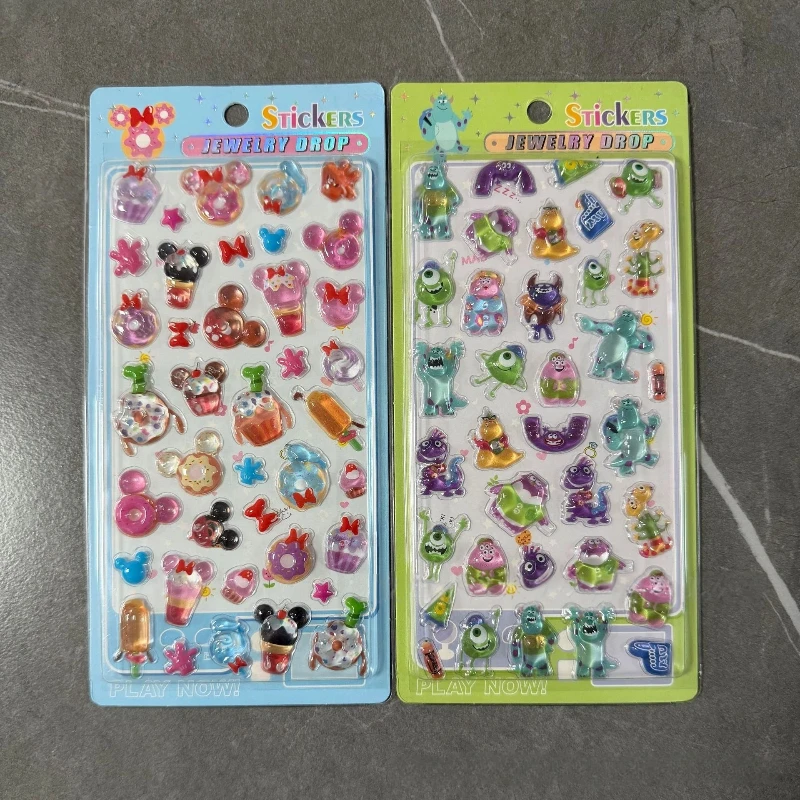 

Mike Wazowski、Mater、Sally Carrera、George 3d Cartoon Anime Relief Stickers Cute Girls Stationery Decoration Birthday Gifts