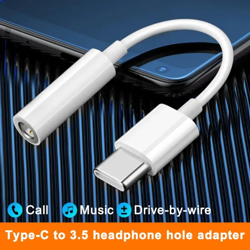 Type C To 3.5mm Aux Adapter Type-c 3 5 Jack Audio Cable Earphone Cable Converter for S22 12 POCO iPad