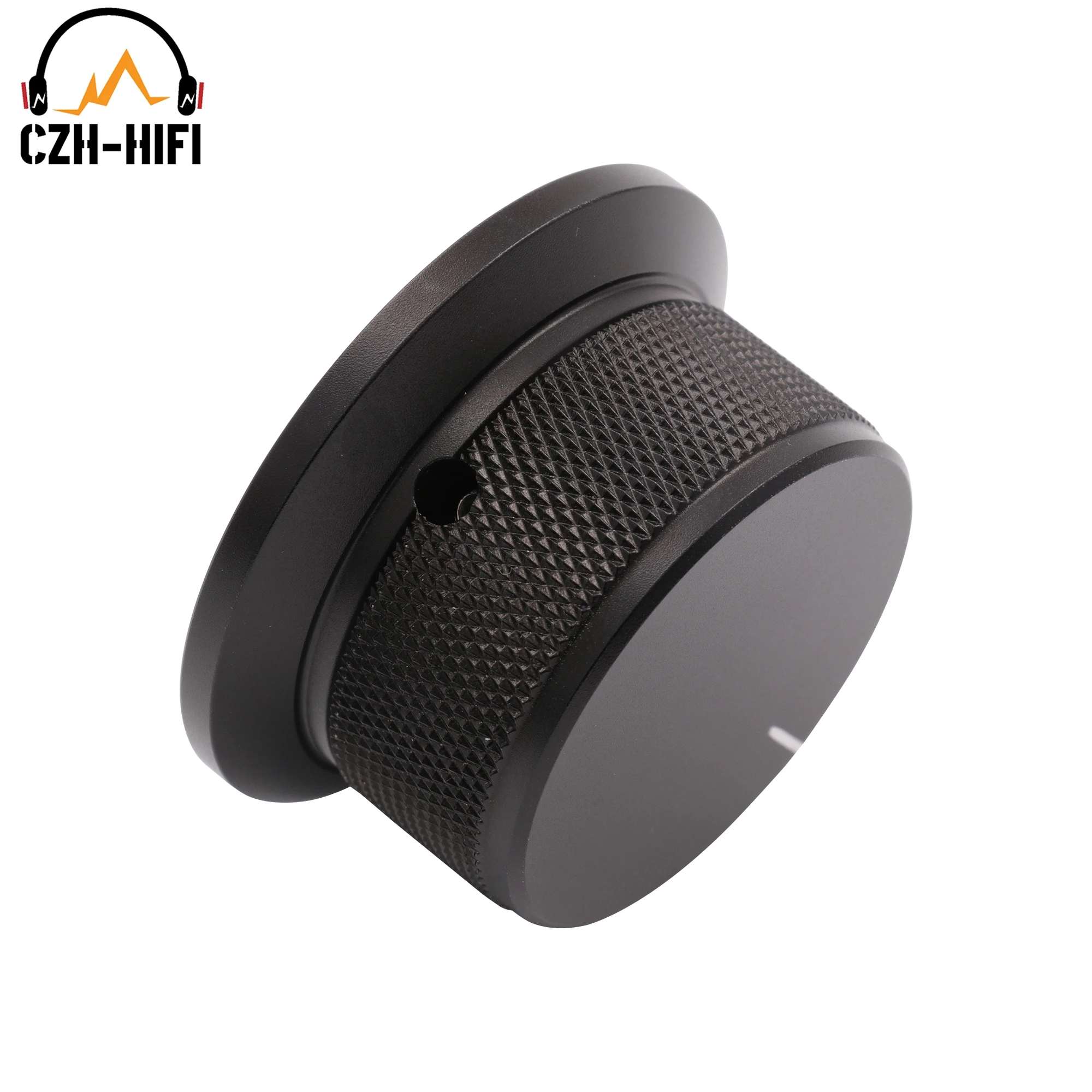 1pc 50x25mm Audio Volume Control Knob CNC Machined Solid Aluminum Knob for CD Player Amplifier Radio Turntable Speaker Guitar