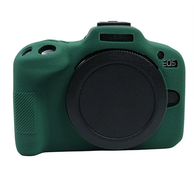 Carcasa de silicona de goma suave, bolsa protectora anticolisión para cámara + película templada gratuita para cámara Canon EOS R50