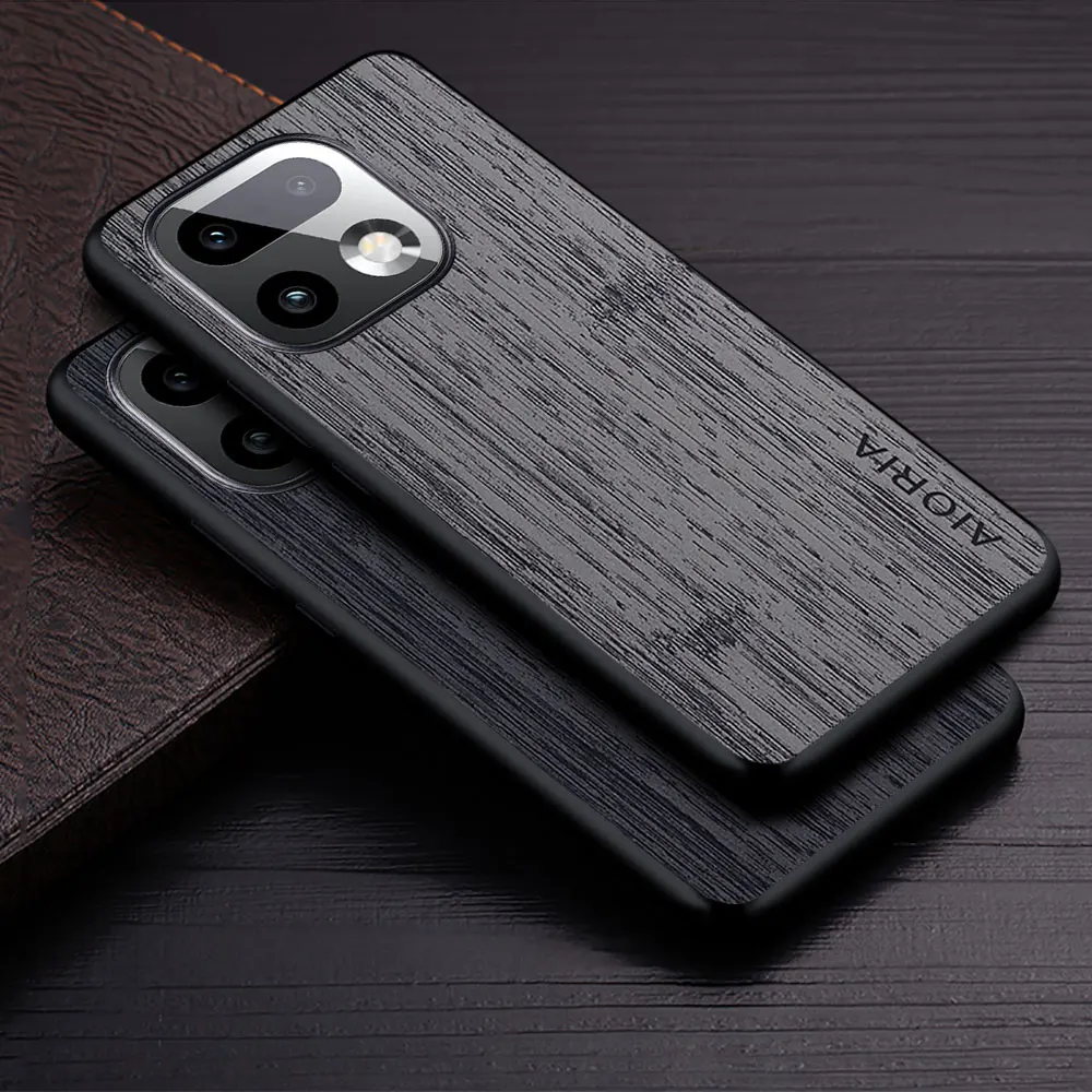 Hülle für Oppo Realme 16 Pro Plus Funda Bambus-Holzmuster Leder-Handyhülle Luxus-Coque Funda für Realme 16 Pro+ Case Capa