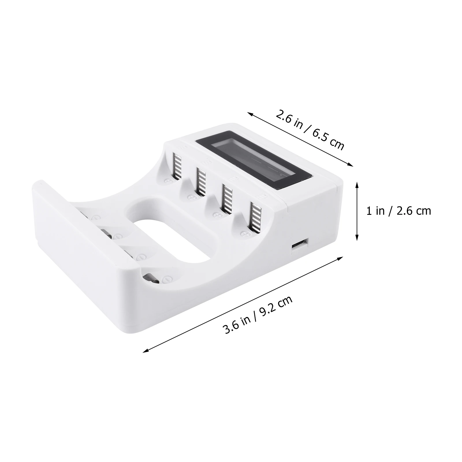 

4 Bay Lcd Universal Rechargeable Charging Station Overcharge Short Circuit Protection Fast Safe
