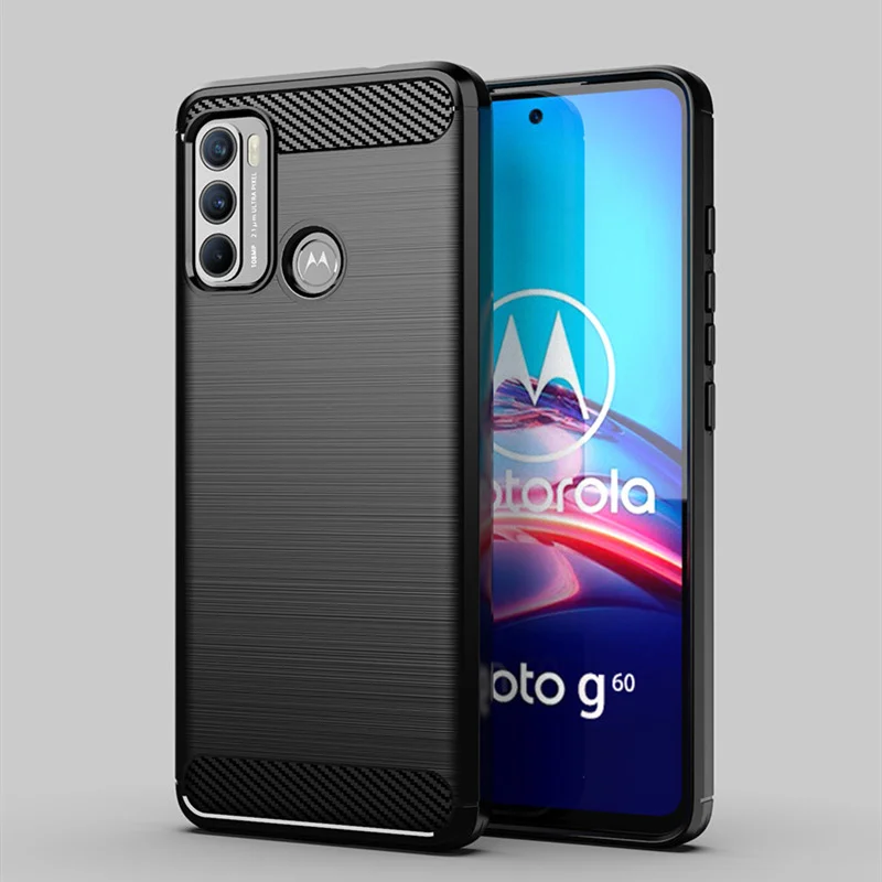 

Silicone Cover For Motorola Moto G60 Case For Moto G60 Cover Original Shockproof Soft TPU Protective Phone Cover For Moto G60