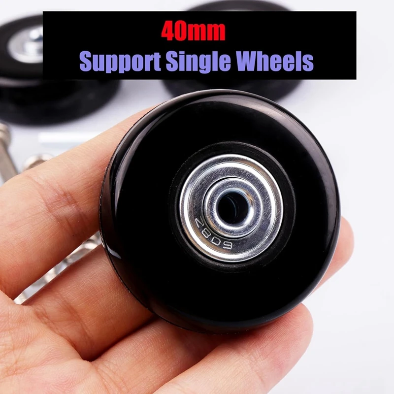 4Pcs Luggage Suitcase Replacement Wheels,Swivel Caster Wheels Bearings Repair Kits Luggage Replacement Wheels