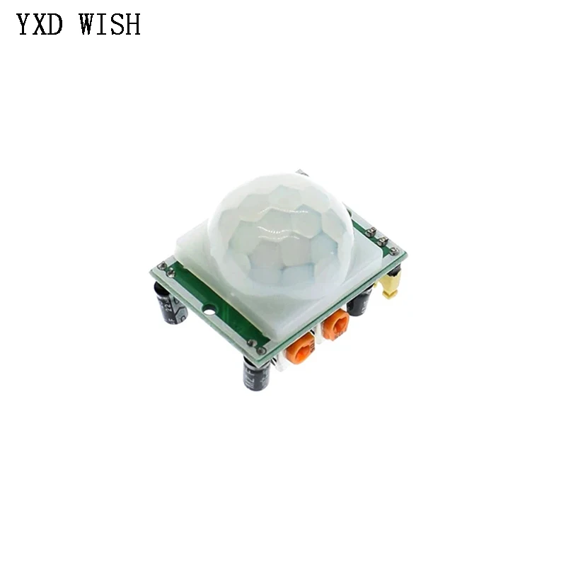 5pcs HC-SR501 Human Body Infrared PIR Motion Sensor Detector Module SR501 Adjust IR Pyroelectric Infrared PIR Sensors Board