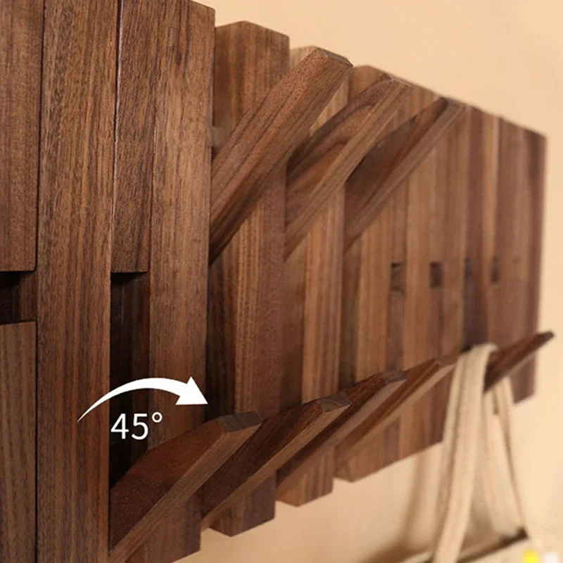 Solid Wood Wall Coat Racks Electric Meter Box Occlusion Clothes Racks for Wall Clothes Luxury Coats Hanger for Living Room