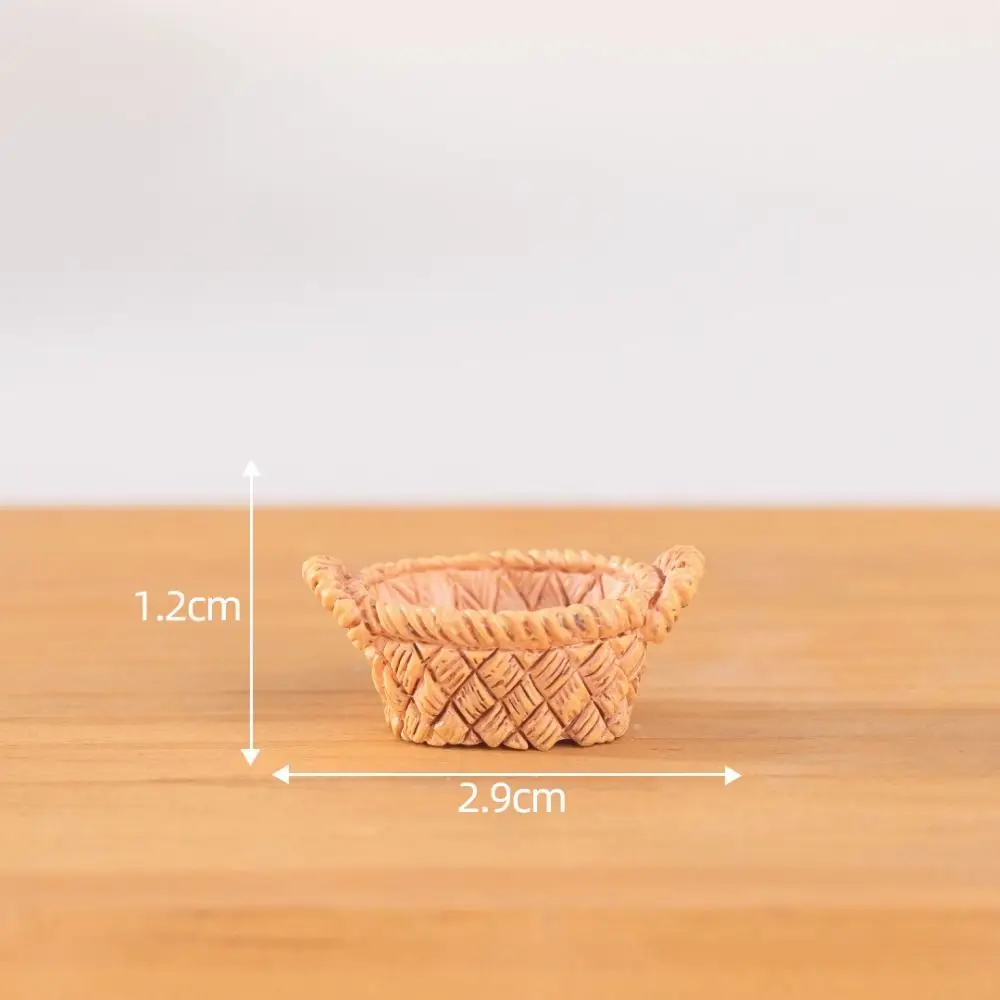 

Cute Vegetable Figurines Miniatures Mini Handicrafts Simulation Vegetable Basket Realistic Resin Crafts Vegetable Model