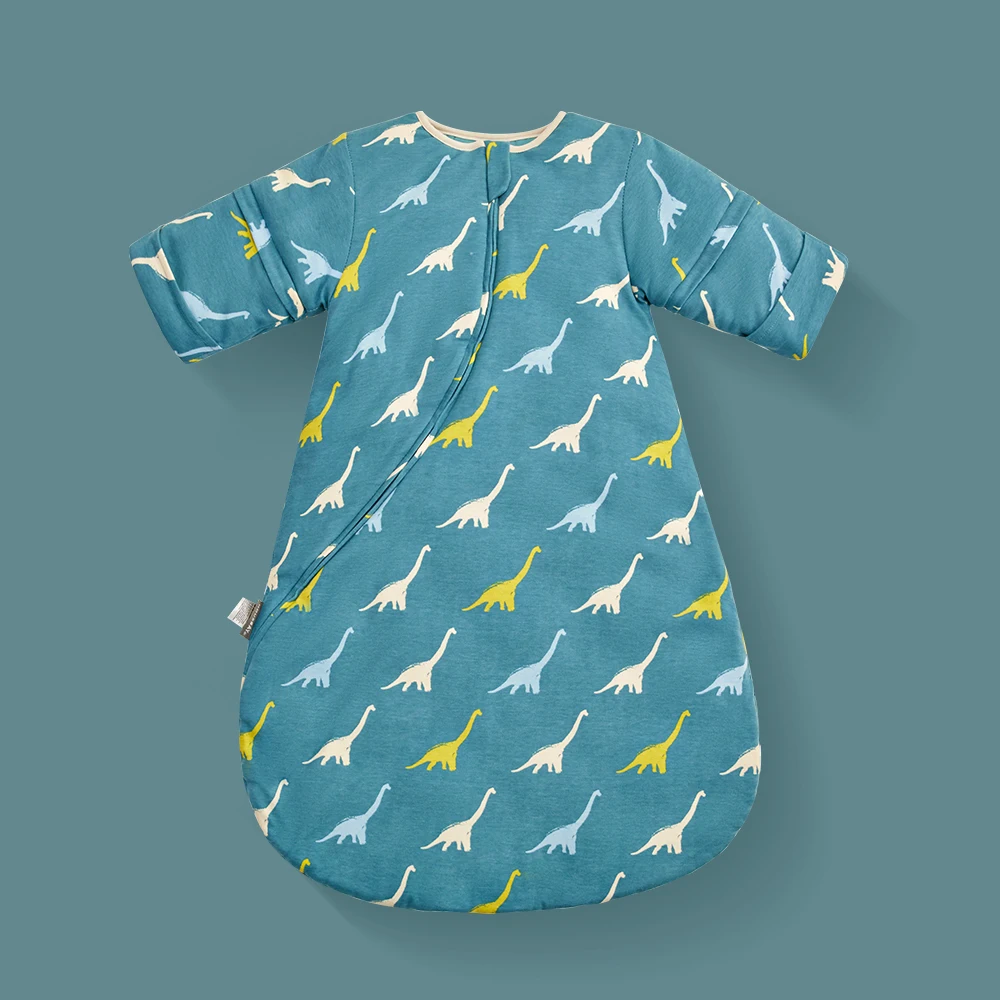 Baby-Schlafsack, Kinder-Nachtwäsche, Ärmel, abnehmbar, 0–2 Jahre, Baby-Schlafsack, 2,5 Tog, Anti-Kick-Decke für Kinder, Steppdecke aus 100 % Baumwolle