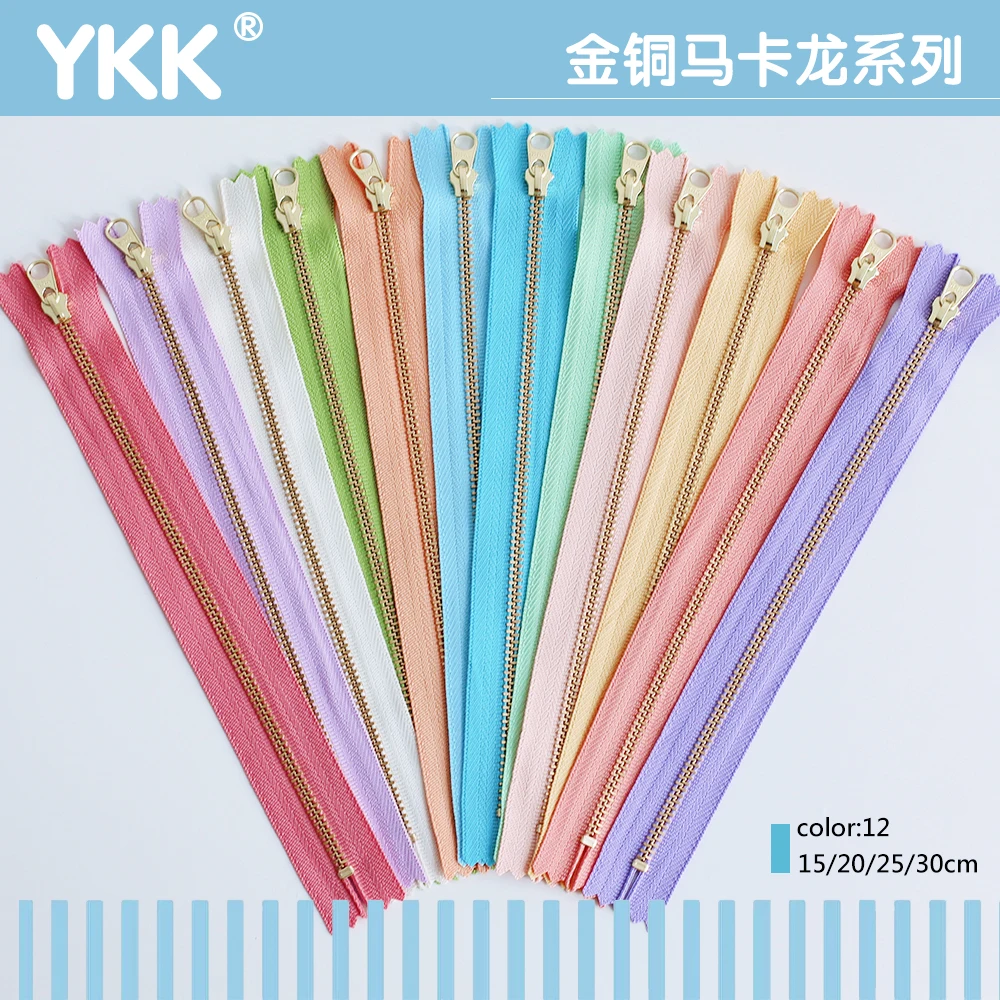 YKK3 #zipper Gold Tooth Colored Patchwork Crochet Bag Zipper Mini Dumpling Bag Macaron Color 12 Colors