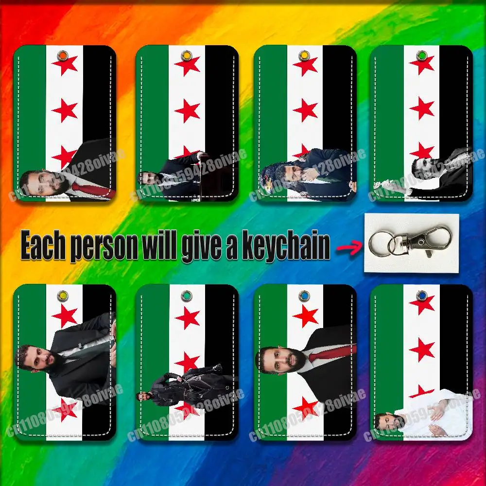 アハマド・ヒュースイン・アル・シャラ（シリア人）用IDクリップ、クレジットカード、銀行カード、バッグ、バス、食事カードホルダー、カバー、ポケットデコレーション、キーホルダー