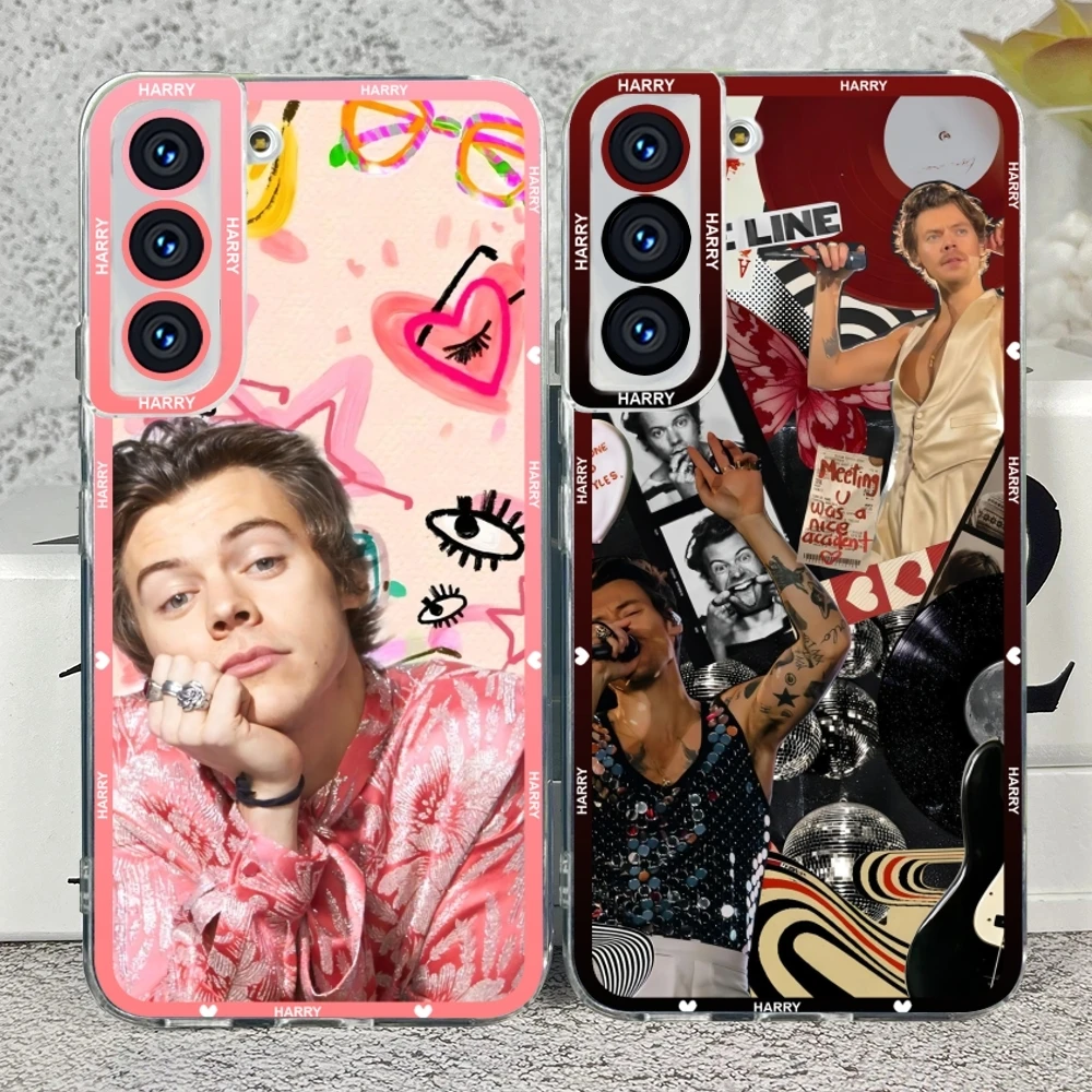 H-HaRRy S-styles Чехол для телефона Прозрачный для Samsung S23 S20 S21 S22 A11 A13 A22 A31 A32 A51 A52 Plus Ultra Angel Eyes Soft Coque
