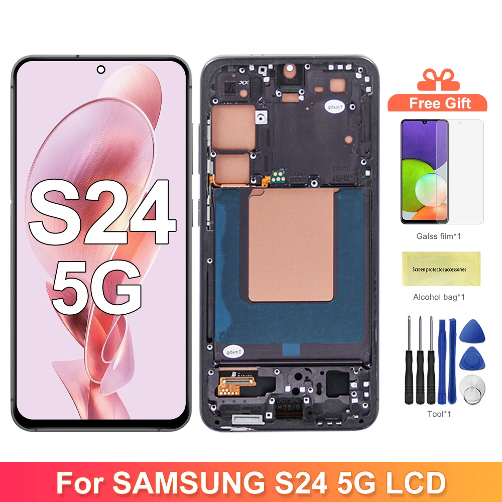 tft-for-samsung-s24-sm-s9210-lcd-display-touch-screen-with-frame-digitizer-assembly-pass-for-samsung-s24-screen-replacement