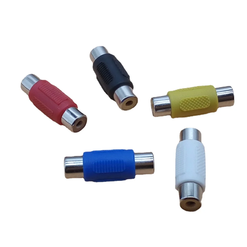 5pcs Audio Video RCA Female to RCA Female Coupler Joiner Barrel Adapter