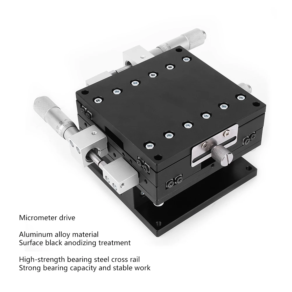 LD90-LM XYZ 3-Axes Trimming  Manual Linear Stage Tuning Sliding Table 90 x 90mm Manual Linear Stage Trimming