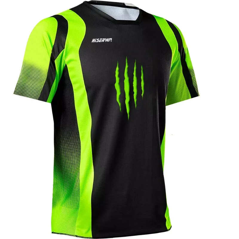 

New Fashionable 3D Printed Racing Outdoor Fitness Sportswear, Men's and Women's Round Neck Cycling Short Sleeves