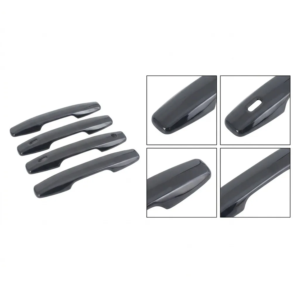 Install Vehicle Trim Covers Door Protector Car Handle Shield Black Robust ABS Plastic Construction  Install Vehicle