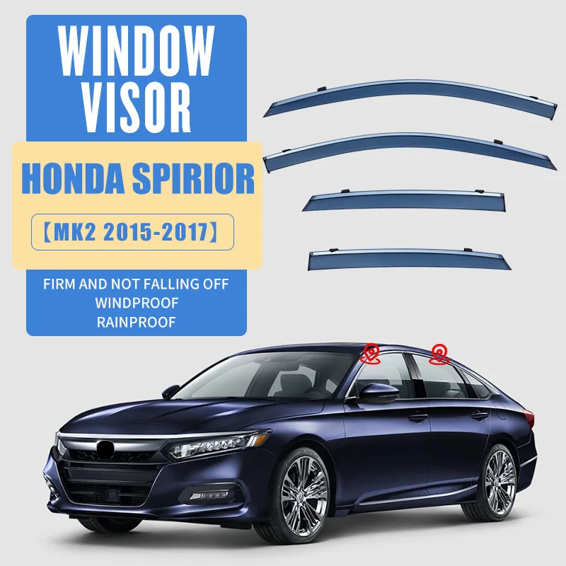 For HONDA SPIRIOR Window visor Weather Shield Side Window Deflector Car windshield weather shield Car accessories