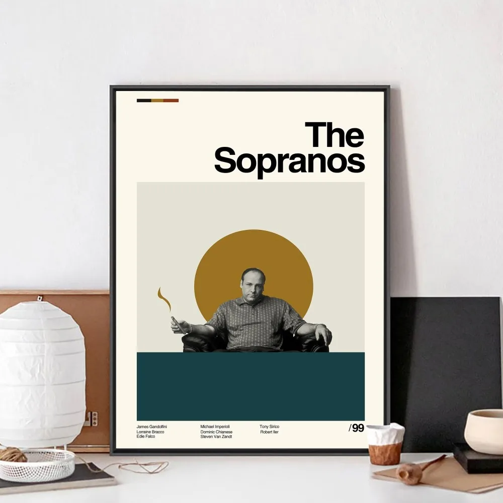 The Sopranos Family Poster No Framed Poster Kraft Club Bar Paper Vintage Poster Wall Art Painting Bedroom Study Stickers