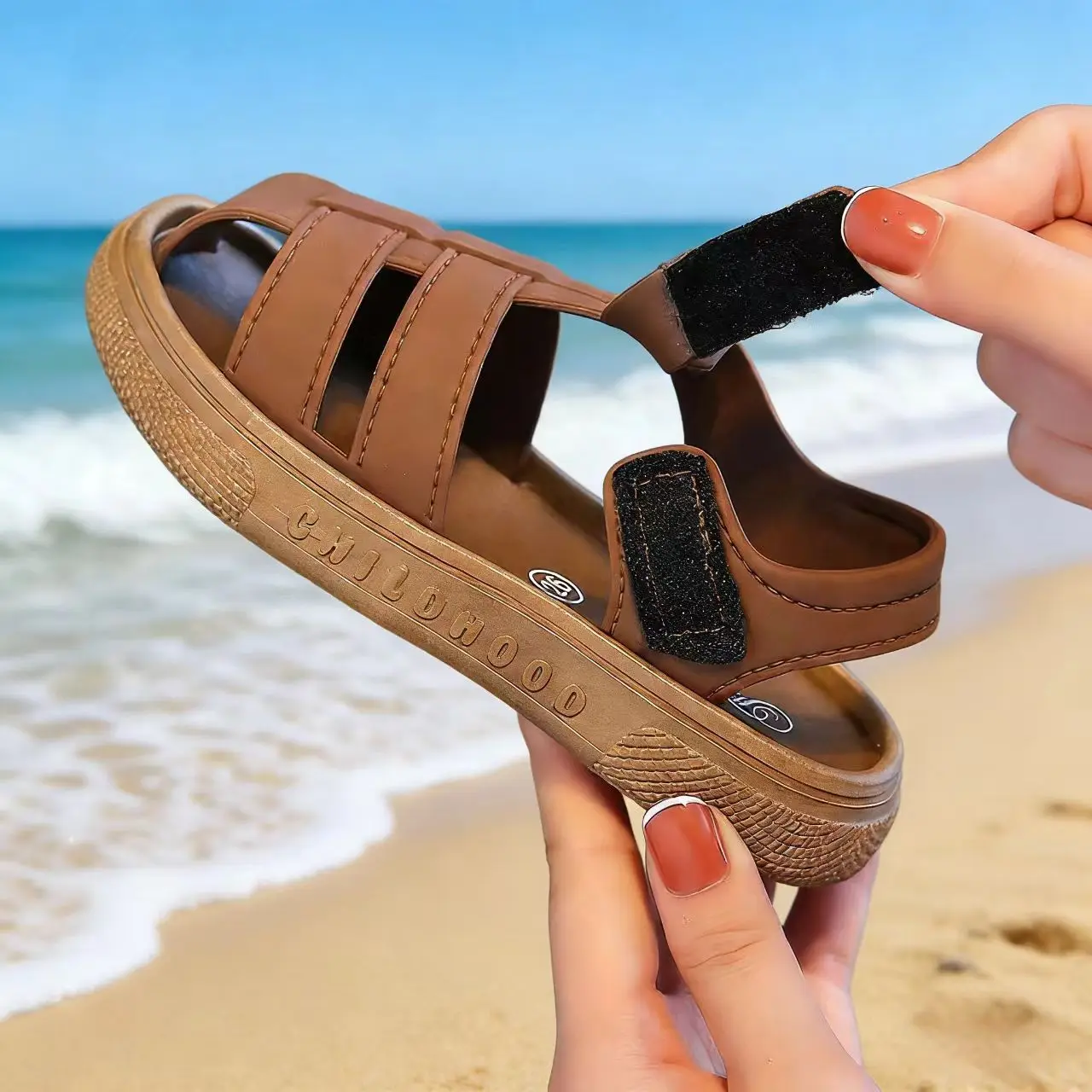2026 Sommer Kinderschuhe Mädchen Sandalen Neu Einfache Hohle Schulschuhe Multifunktionale Modische Kinder-Strandsandalen – Detail 5