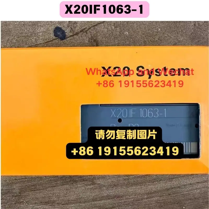 

Совершенно новый оригинальный и используемый модуль X20IF1063-1. Функциональный тест. Быстрая доставка.