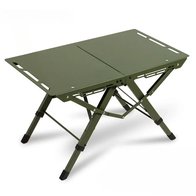 

Outdoor thickened aluminum alloy quick-opening folding table tactical table camping picnic table