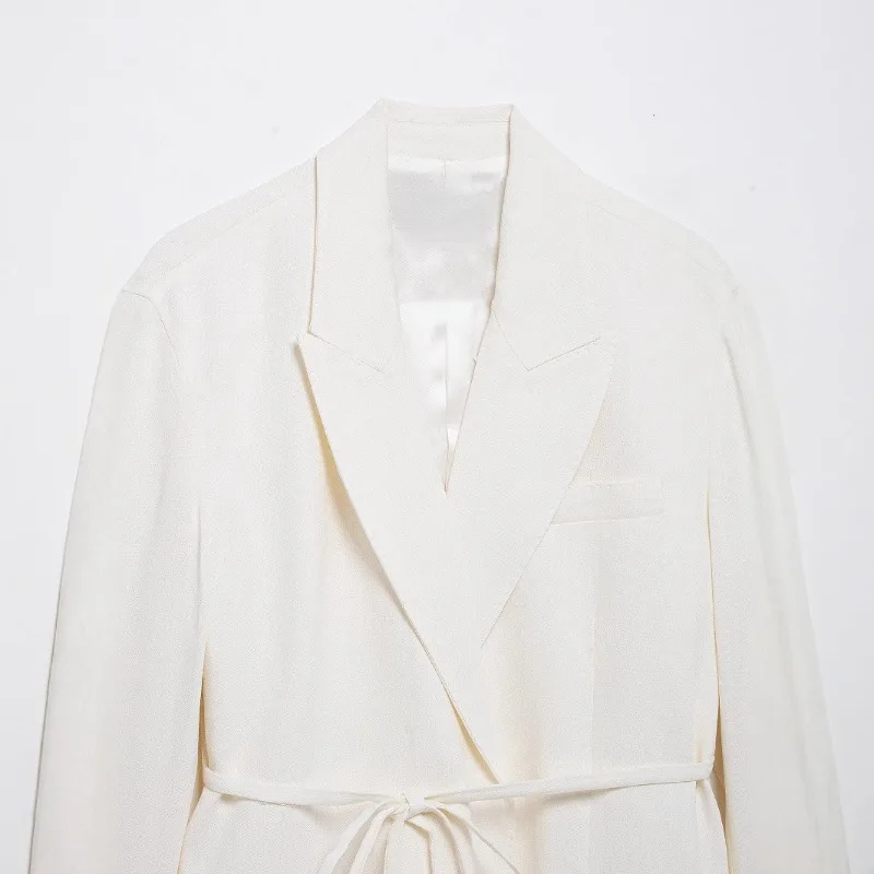 Senhora do escritório calças conjunto 2025 primavera nova moda feminina misturada elegante terno jaqueta em linha reta calças compridas wonmens conjuntos de 2 peças