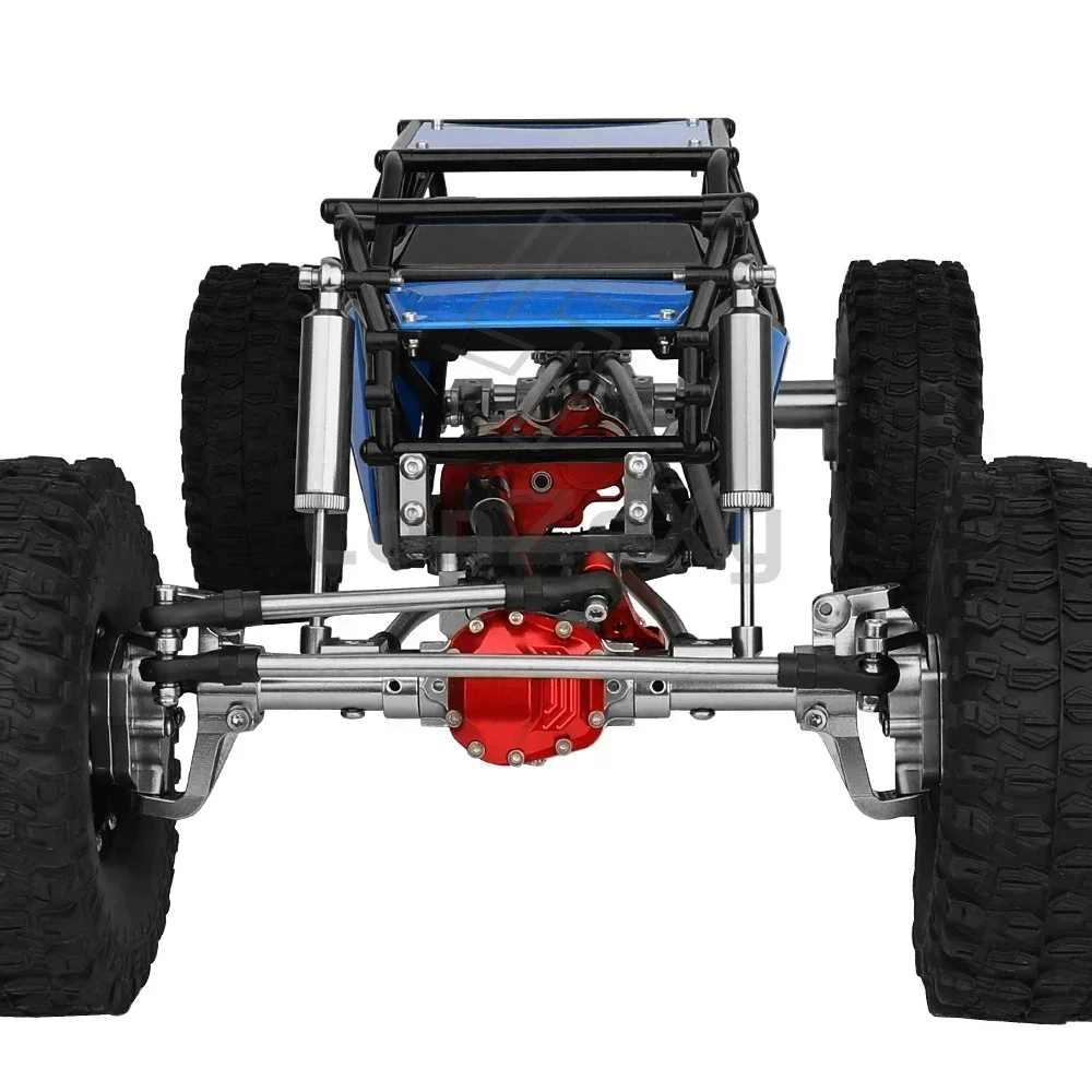 Metal 1/10 RC Simulation Climbing Crawler Frame with SCX10 II 90046 Portal Axles Upgrade Car DIY Kit Parts With Plastic Cage