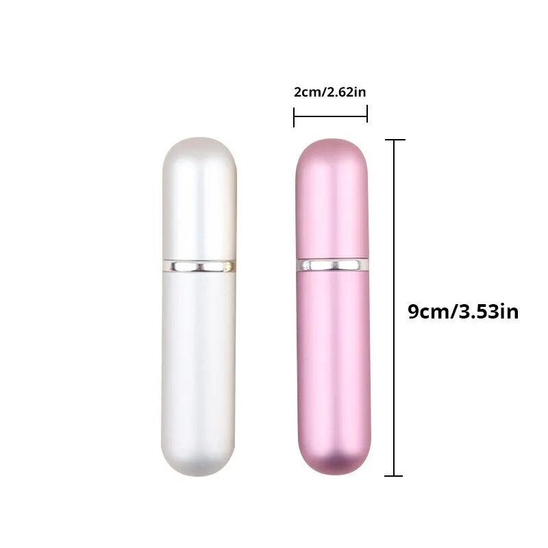 Spot Supply Perfume Bottle Fire Extinguisher Bottles 5ml Portable Cosmetic Bottle Thin Spray Travel Bottle Two Round