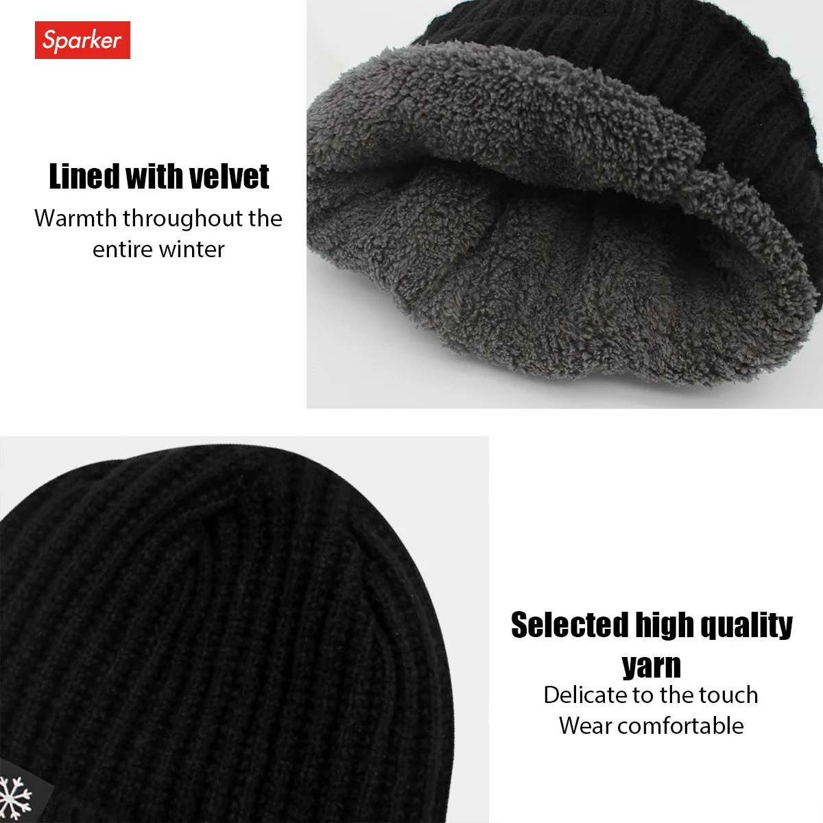 Bluetooth Music Outdoor Winter Knitted Hat Speaker Plush Warmth Peaked Cap Fashion Lined Bomber Hats Removable Cap For Riding