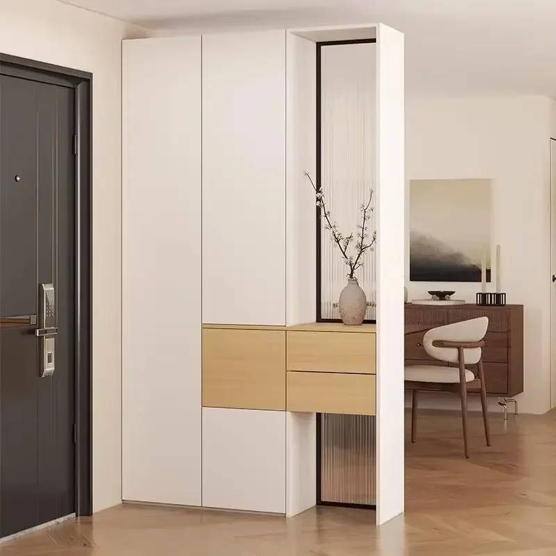 Nordic Luxury Entrance Cabinet for Home Use Modern Foyer Shoe Cabinet Living Room Furniture Front Door Screen Partition