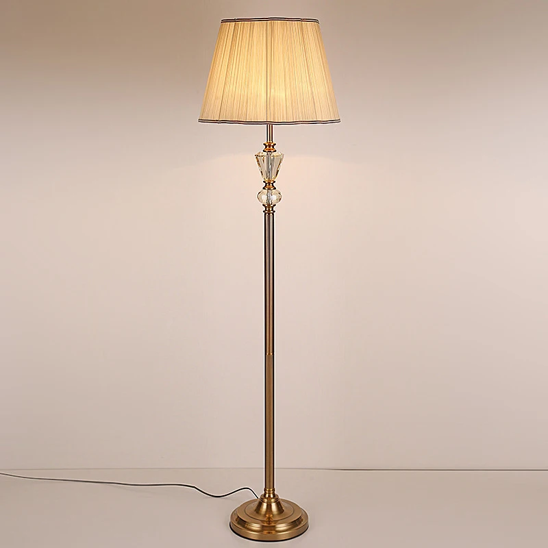 

Modern New Design Indoor Bedroom Decoration Hotel Crystal Floor Lamp