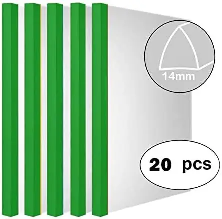 20 قطعة تقرير واضح 14 مللي متر شريط منزلق ، شفافة استئناف مجلدات ملفات العرض المنظم الموثق ، لورق حجم الرسالة/A4 #1