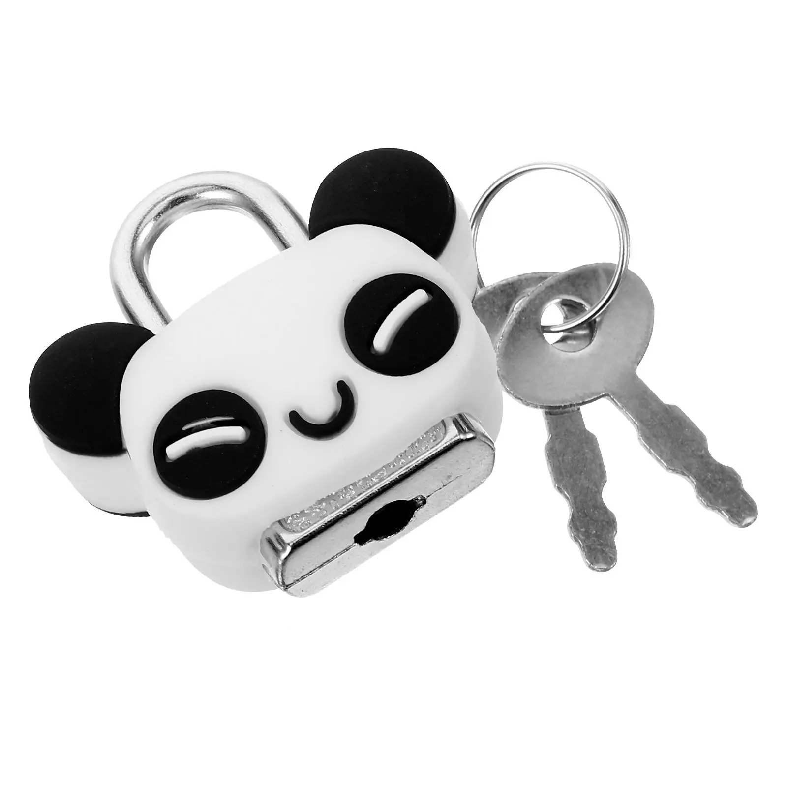 

Panda Cabinet Lock Mini Padlocks Keys Lightweight Retro Wooden Boxes Jewelry Cabinets Closets Furniture Stainless Steel Metal