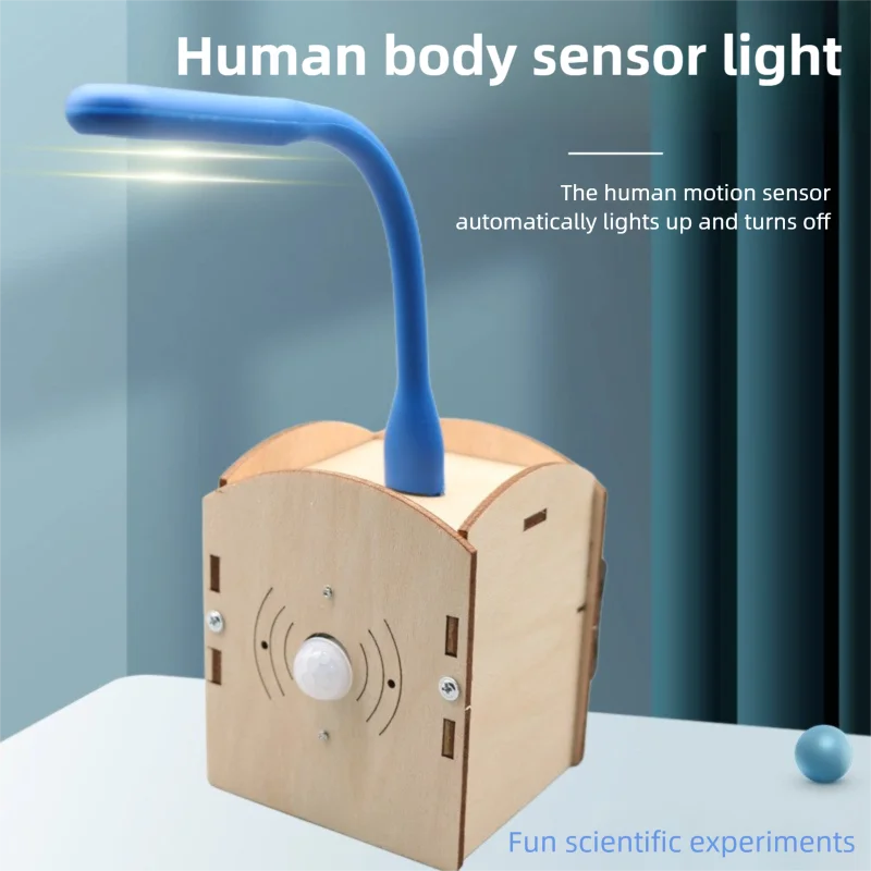 DIY Human-Sensing Night Light DIY Science Experiment Kit & Education Model Toy Physics Science Toys For Children Gift Toy