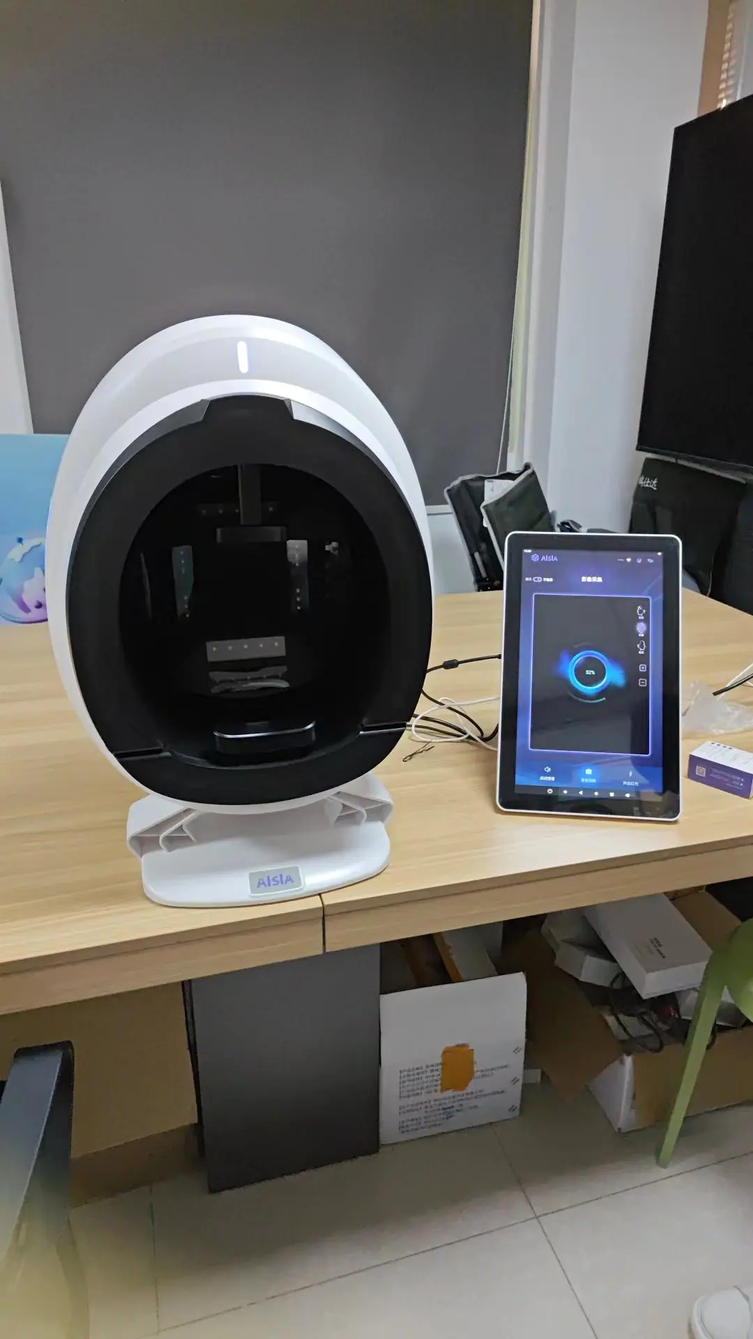 เครื่องวิเคราะห์ผิวหน้าล่าสุด2024สำหรับ3D Ai เมจิกกระจกสแกนผิวเครื่องวิเคราะห์สีสำหรับวิเคราะห์ใบหน้า