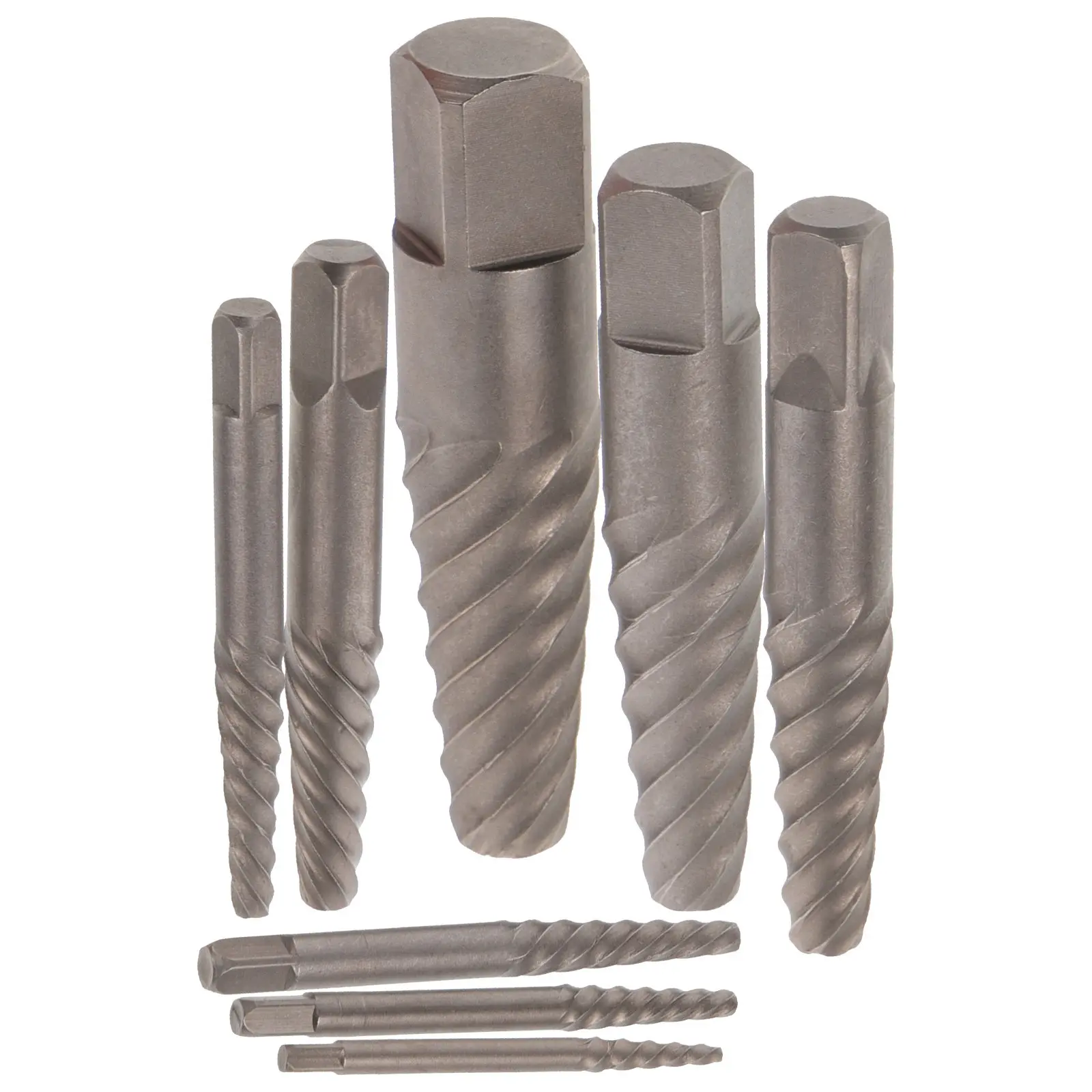 

1Set Screw Extractors Set Heavy Duty Metal Broken Bolt Remover Kit Water Pipe Stripped Screw Extractor Tool for DIY Mechanics