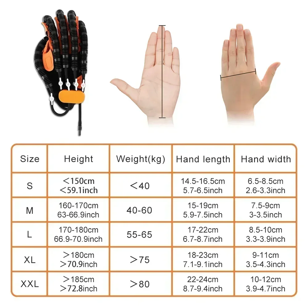 Left Right Rehabilitation Robot Gloves Hand Massage Training Device for Stroke Hemiplegia Hand Function Recovery Finger Trainer