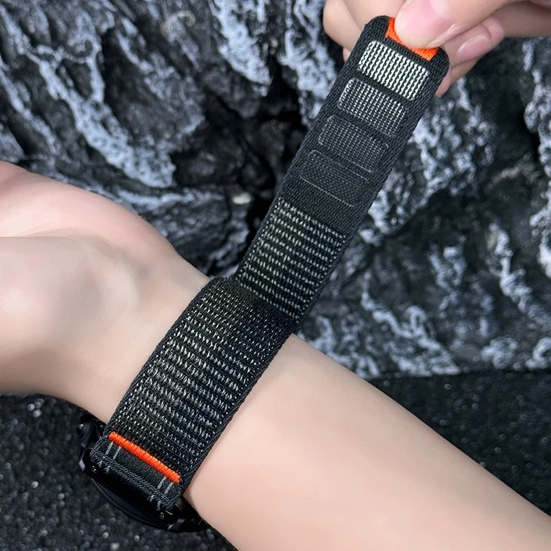 ل GARMIN 47 51 مللي متر حزام ساعة نيلون 22 26 مللي متر QuickFit الفرقة ل Fenix 8 7 7X 6 6X 5 5X /Enduro2 3/Epix Pro/Foreunner965 سوار