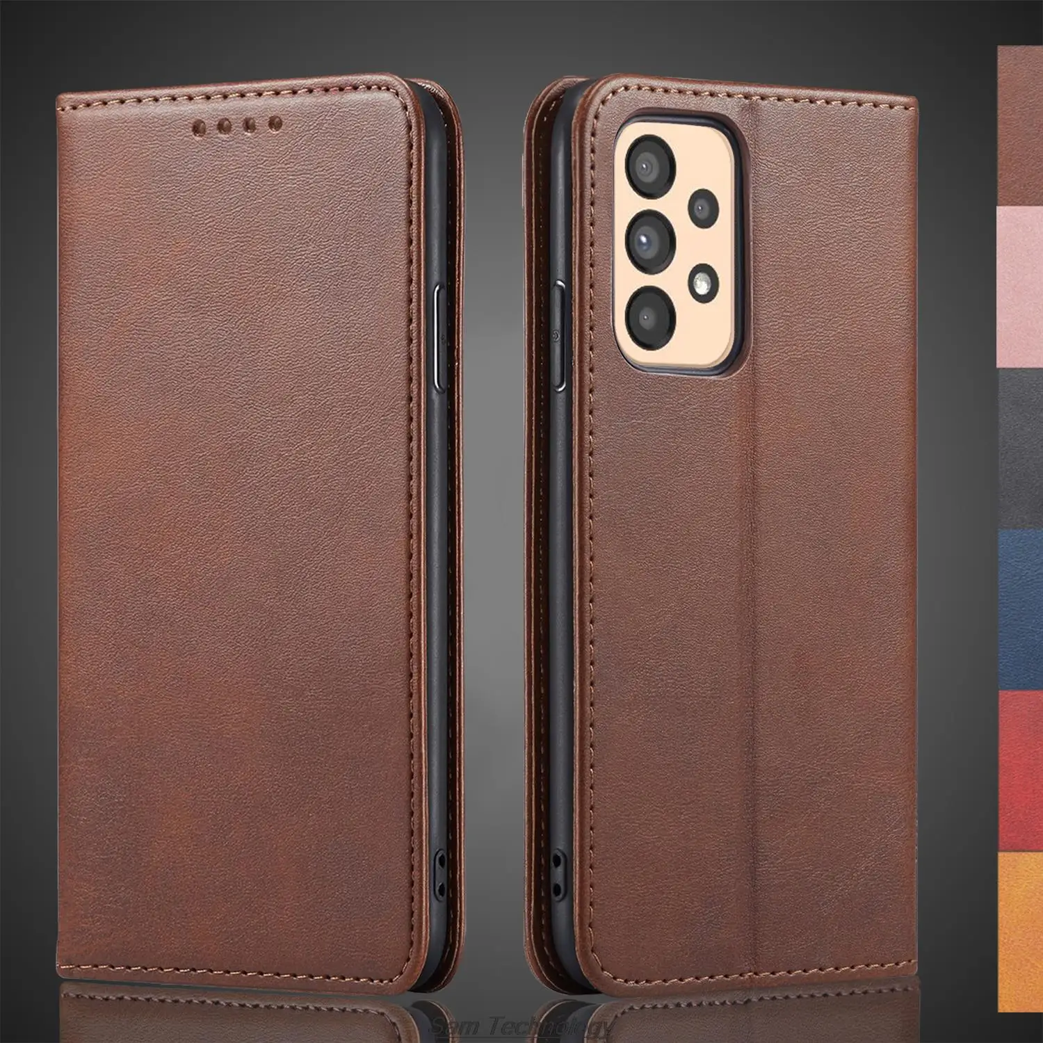 Magnetische anziehung Ledertasche für Samsung Galaxy A53 5G Holster Flip-Cover Fall Brieftasche Telefon Taschen Fundas Coque