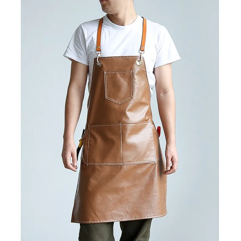 

Unisex Kitchen Apron for Cooking Cleaning Adjustable Waist Ties Durable Workwear Chef Waiter Hairdresser