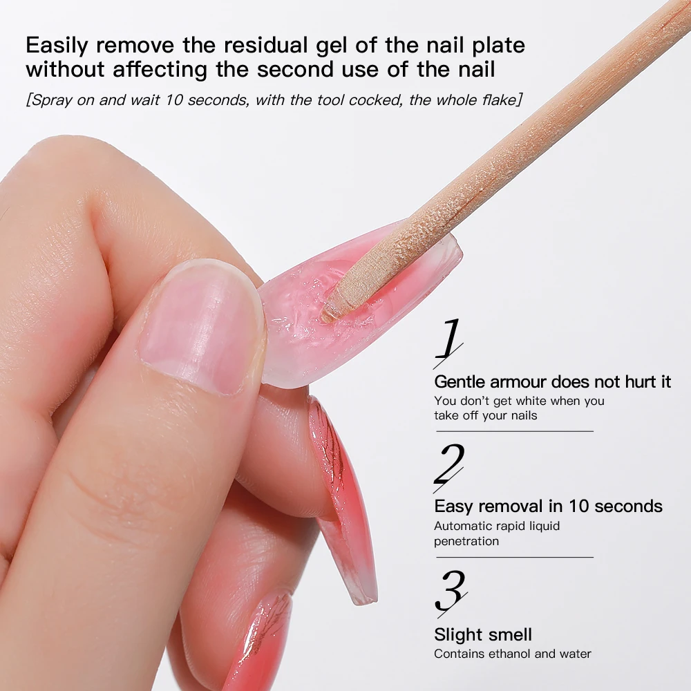 AS 60ml False Nail Tips Solid Adhesives Gel Remover Nail Liquid Easy Soften Remover Press On Nails Gel Fake Tips Remover Tools