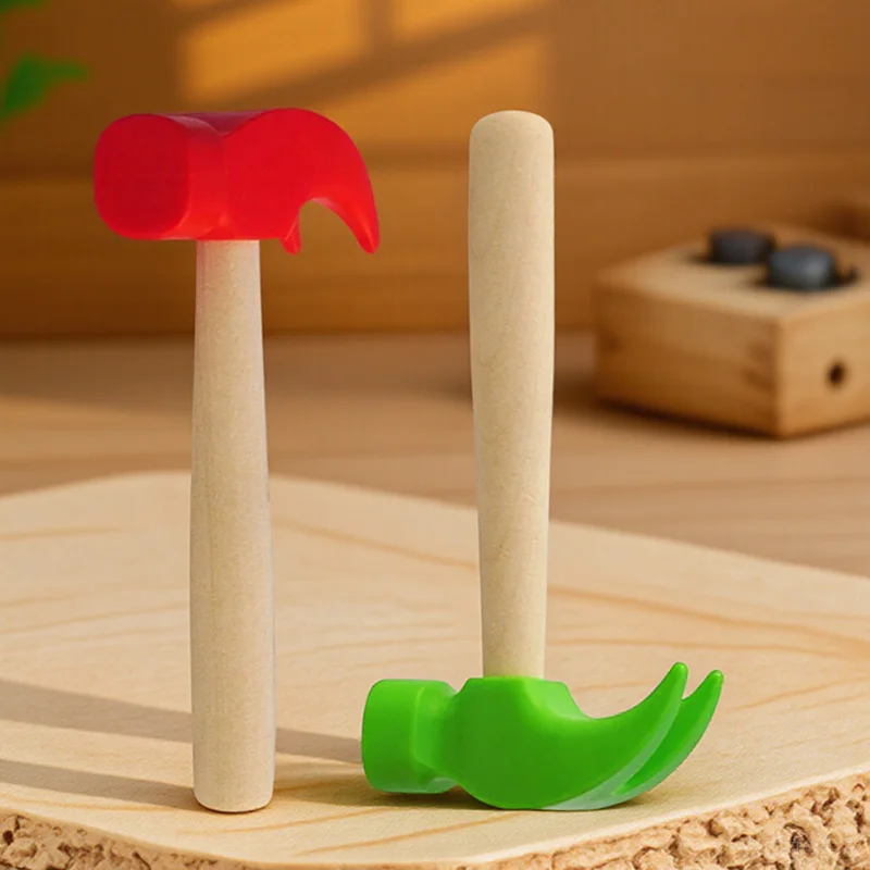 BESPORTBLE 2 pçs ferramenta de reparo chifre martelo fingir jogar bater brinquedo para meninos meninas batendo jogo construção divertido brinquedo