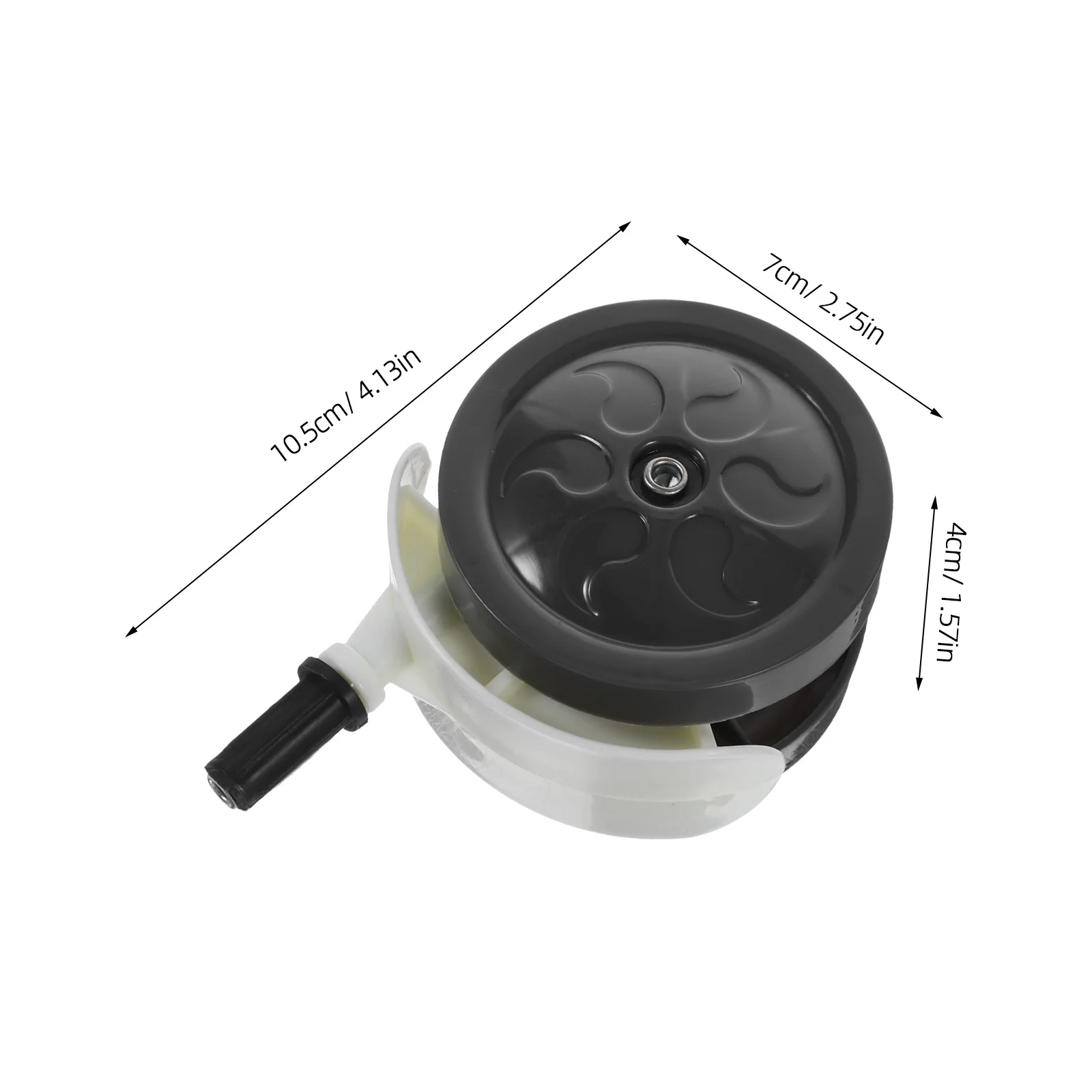 Roda de carrinho de bebê, 4 unidades, substituição, cinza escuro, rodízio de plástico, sem ruído, giratório, universal para móveis, carrinho, cama, rodízio