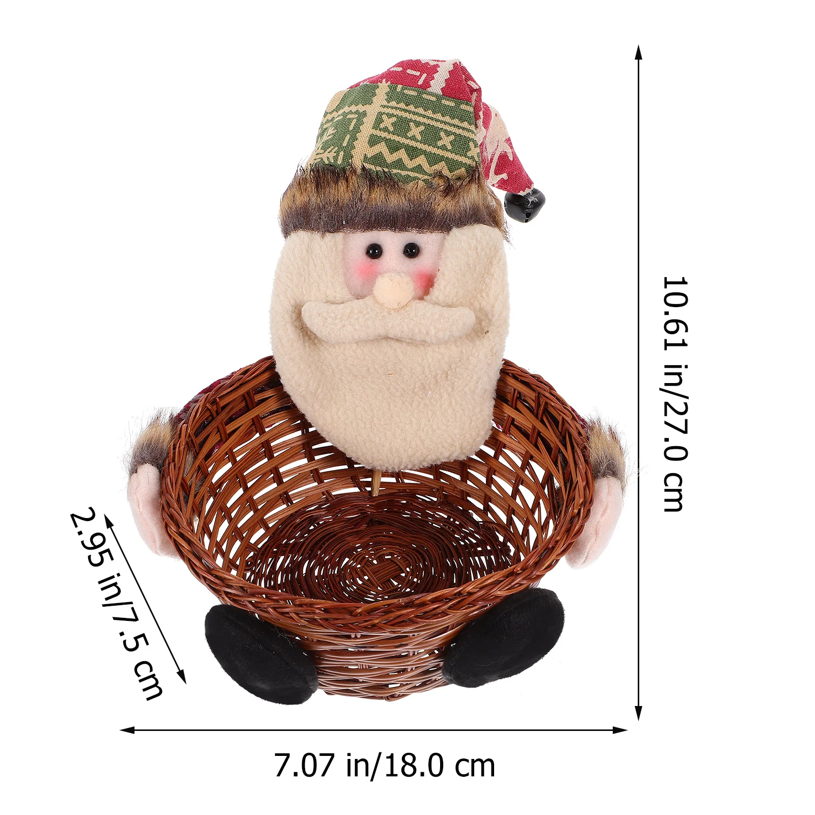 

Xmas Candy Storage Basket Unique Christmas Party Gift Holder Decorative Candy Holder Home Holiday Gift Ornament